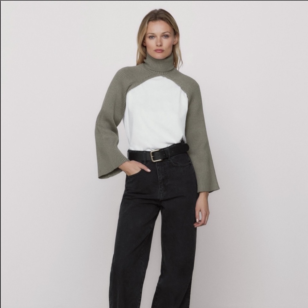 ZARA RIBBED KNIT ARM WARMERS